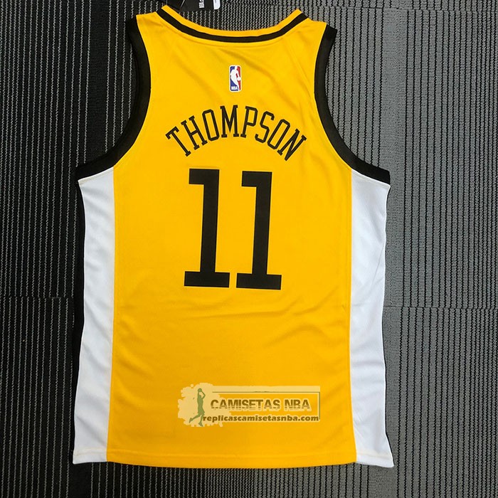 Camiseta Golden State Warriors Klay Thompson NO 11 Earned Amarillo